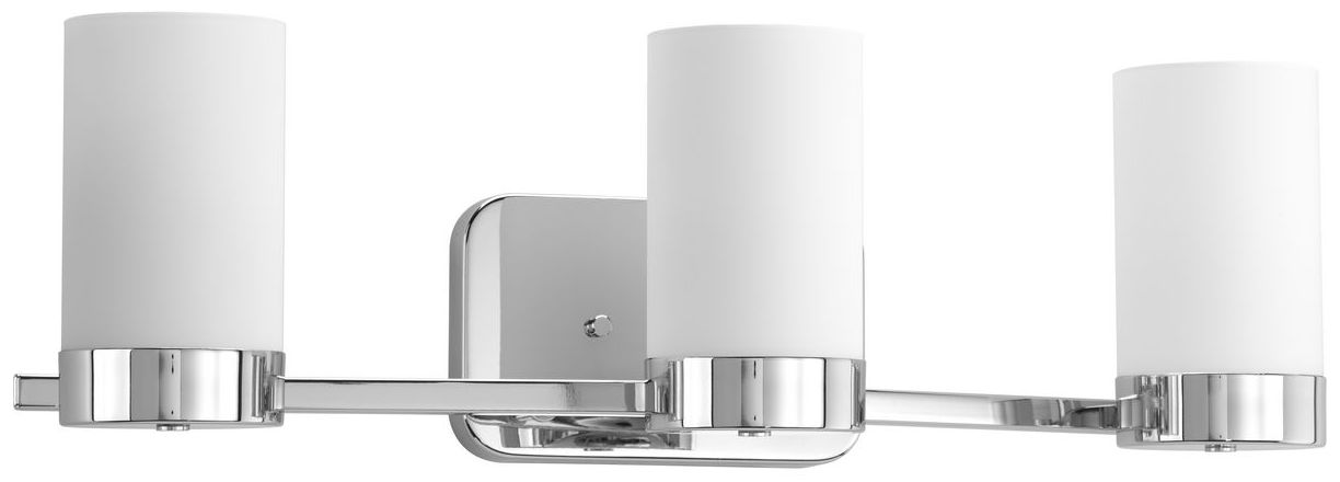 Progress Lighting Elevate 3-Light Etched Glass Vanity Light