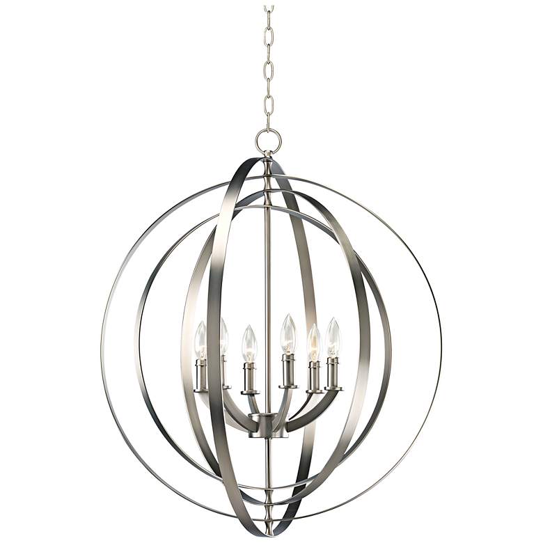 Image 2 Progress Lighting Equinox 27 3/4" Wide Silver Orb Pendant Chandelier