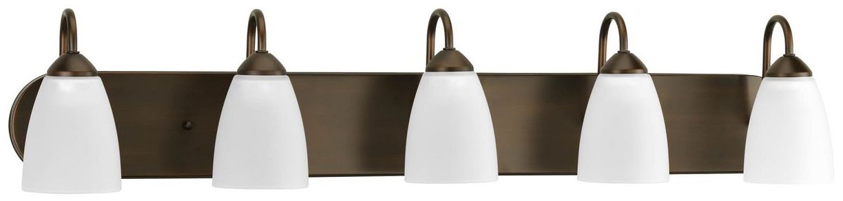 Progress Lighting Gather Collection Antique Bronze 5-Light Vanity Light