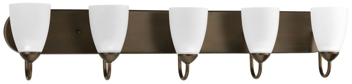 Image 2 Progress Lighting Gather Collection Antique Bronze 5-Light Vanity Light more views