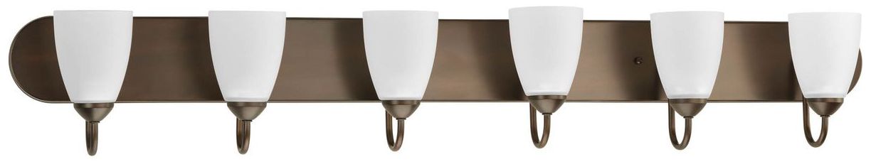 Progress Lighting Gather Collection Antique Bronze 6-Light Vanity Light