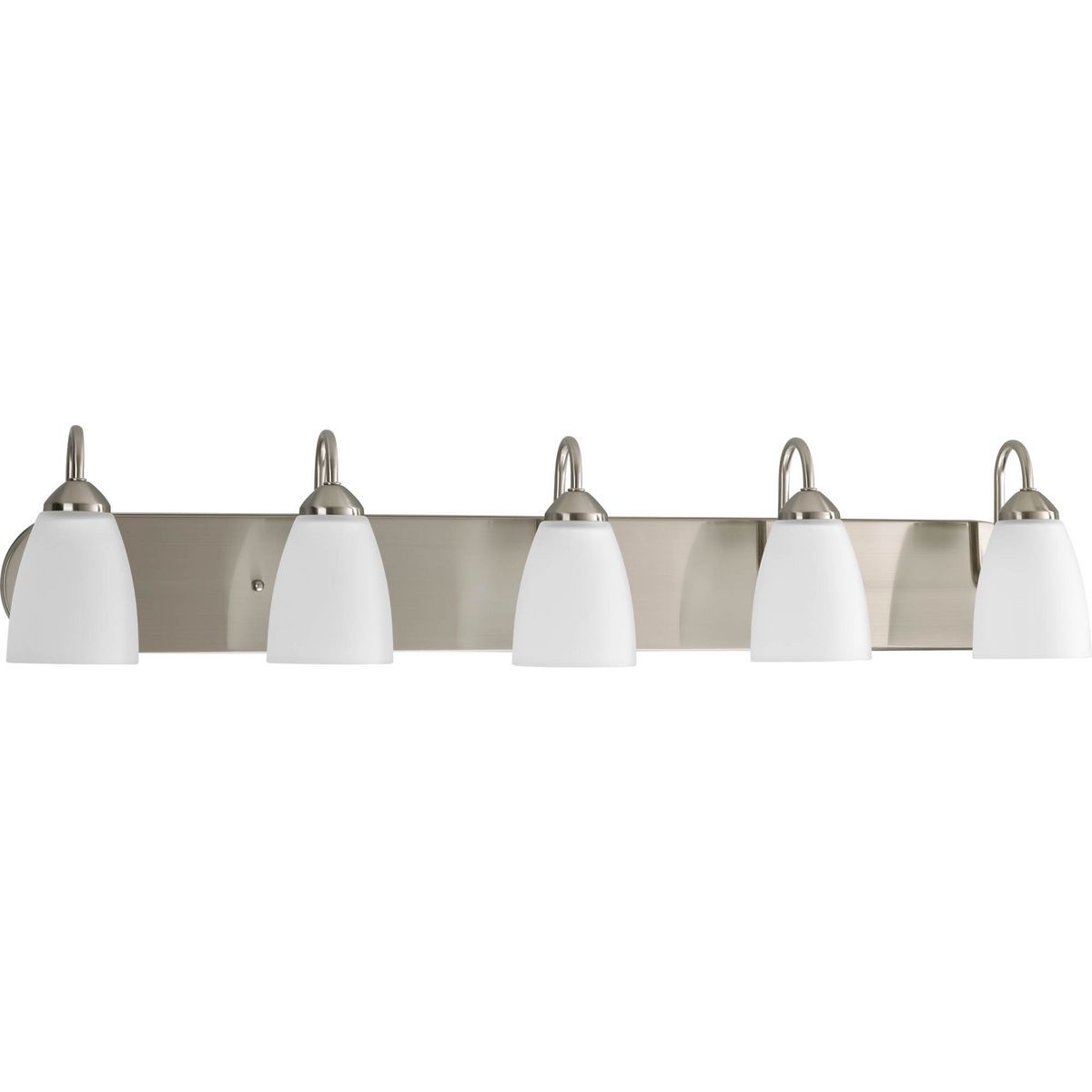 Image 3 Progress Lighting Gather Collection Brushed Nickel 5-Light Vanity Light more views