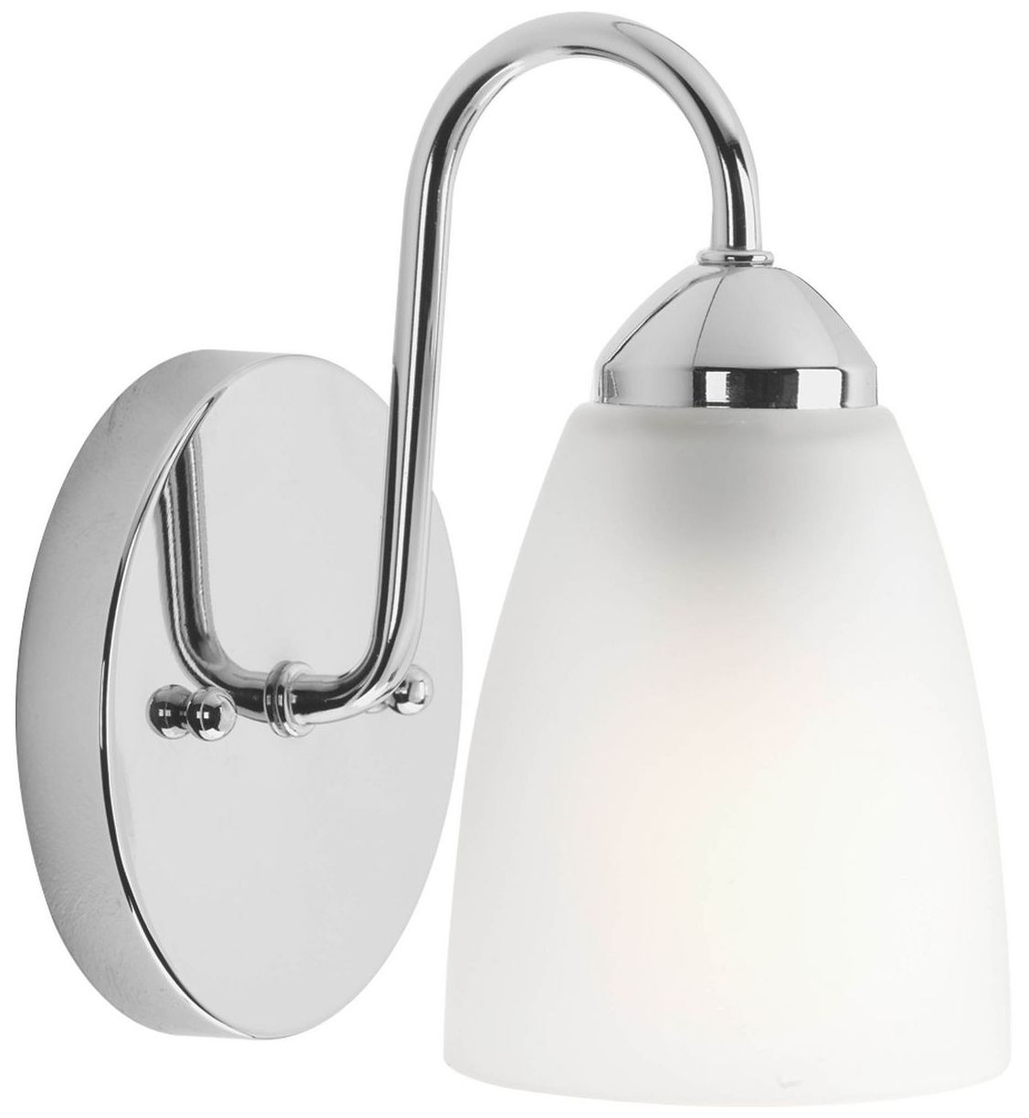 Image 2 Progress Lighting Gather Collection Polished Chrome 1-Light Vanity Light more views
