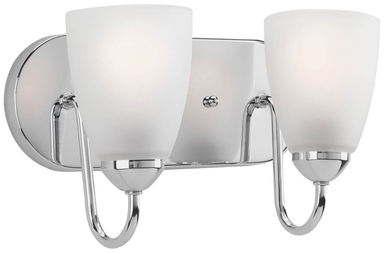 Progress Lighting Gather Collection Polished Chrome 2-Light Vanity Light