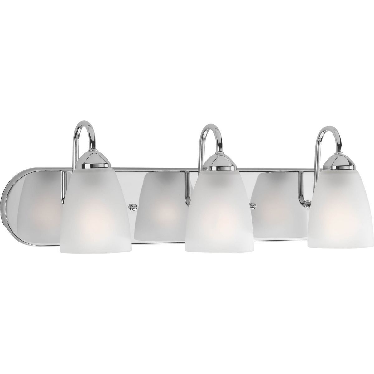 Image 3 Progress Lighting Gather Collection Polished Chrome 3-Light Vanity Light more views