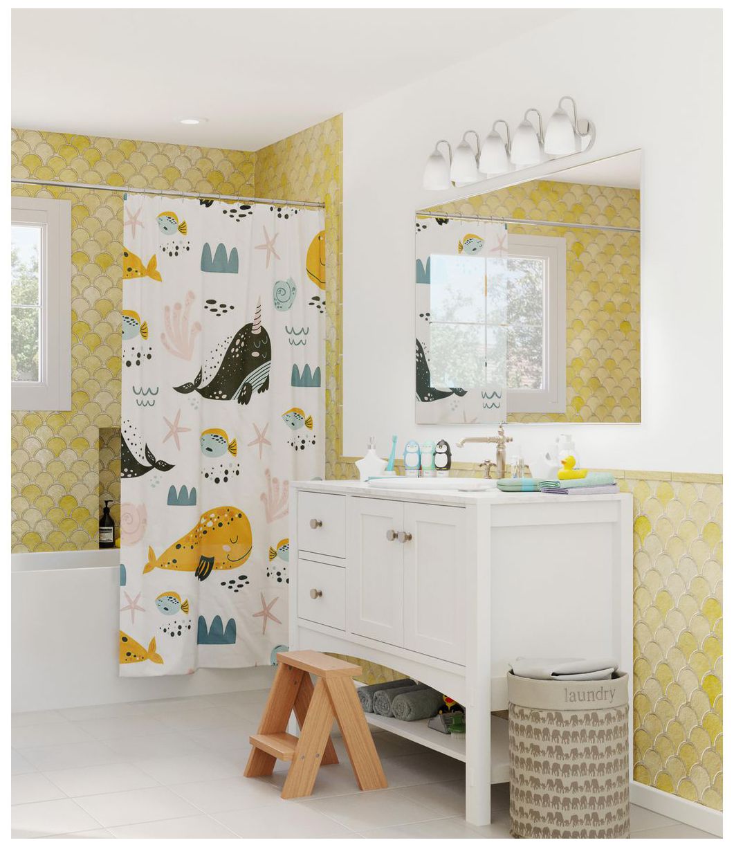 Image 4 Progress Lighting Gather Collection Polished Chrome 5-Light Vanity Light more views