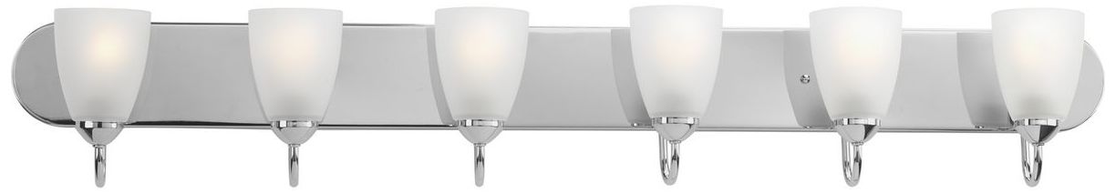 Progress Lighting Gather Collection Polished Chrome 6-Light Vanity Light