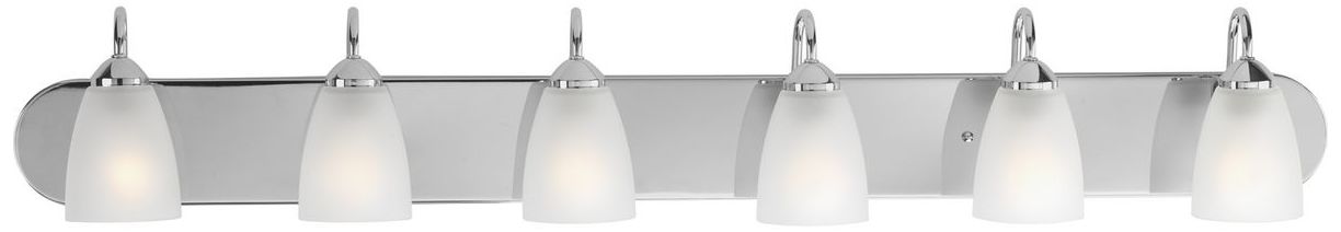 Progress Lighting Gather Collection Polished Chrome 6-Light Vanity Light