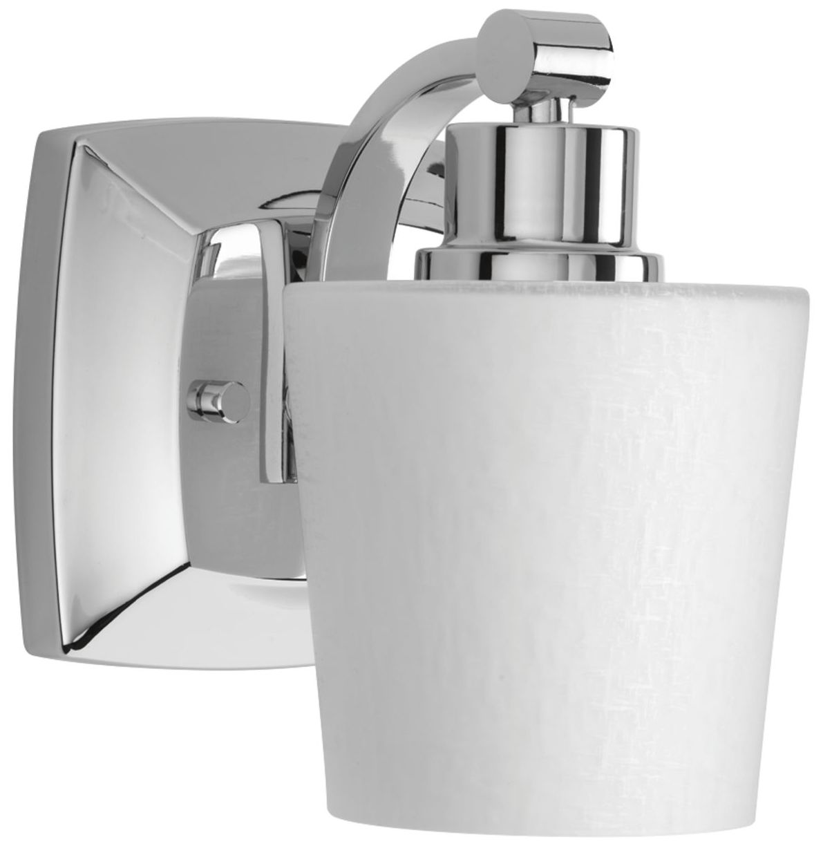 Image 2 Progress Lighting Glance 1-Light Etched Glass Vanity Light more views