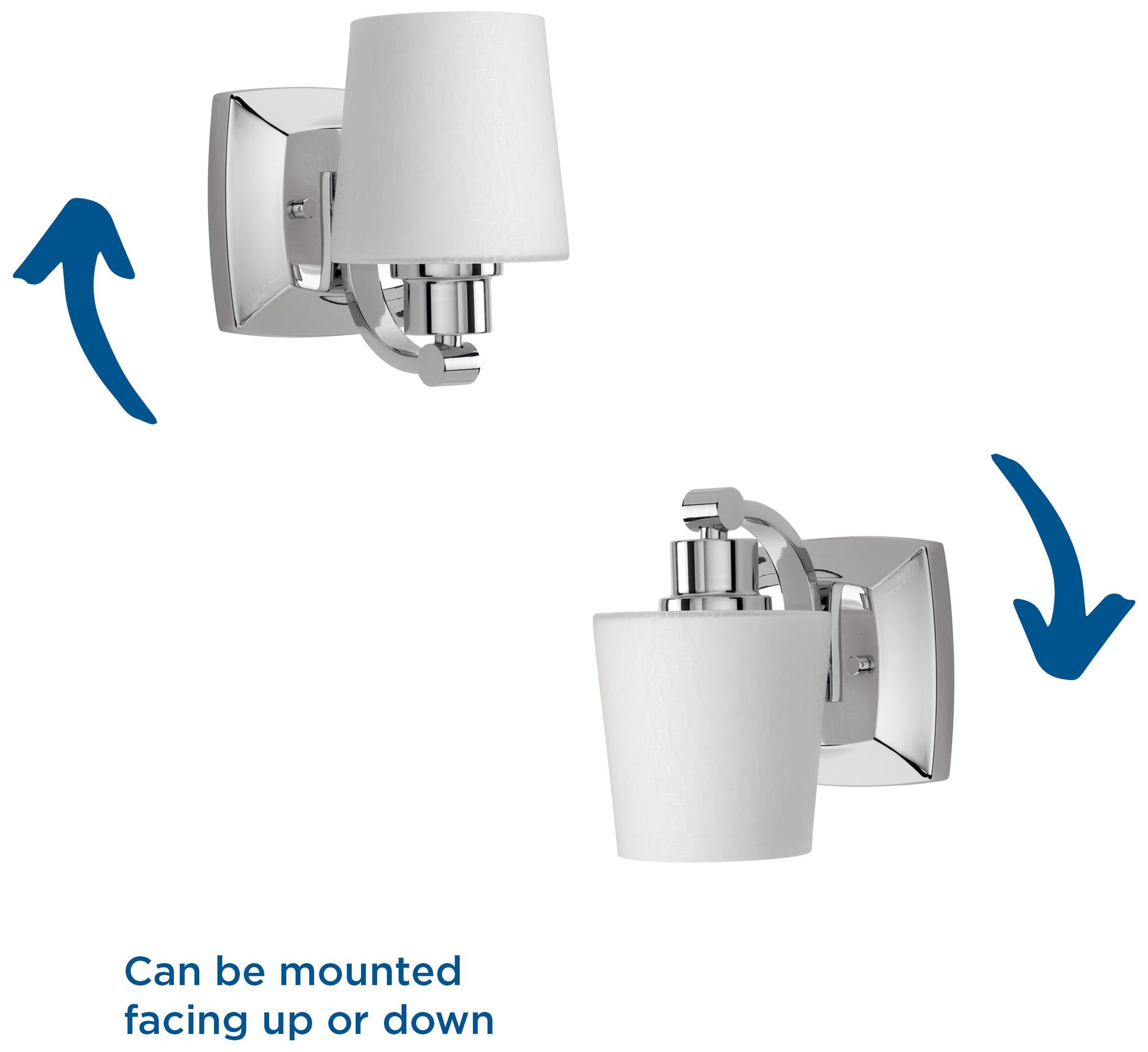 Image 5 Progress Lighting Glance 1-Light Etched Glass Vanity Light more views