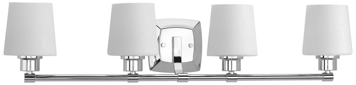 Progress Lighting Glance 4-Light Etched Glass Vanity Light