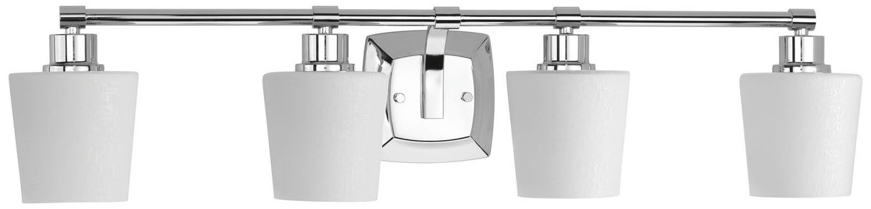 Image 2 Progress Lighting Glance 4-Light Etched Glass Vanity Light more views