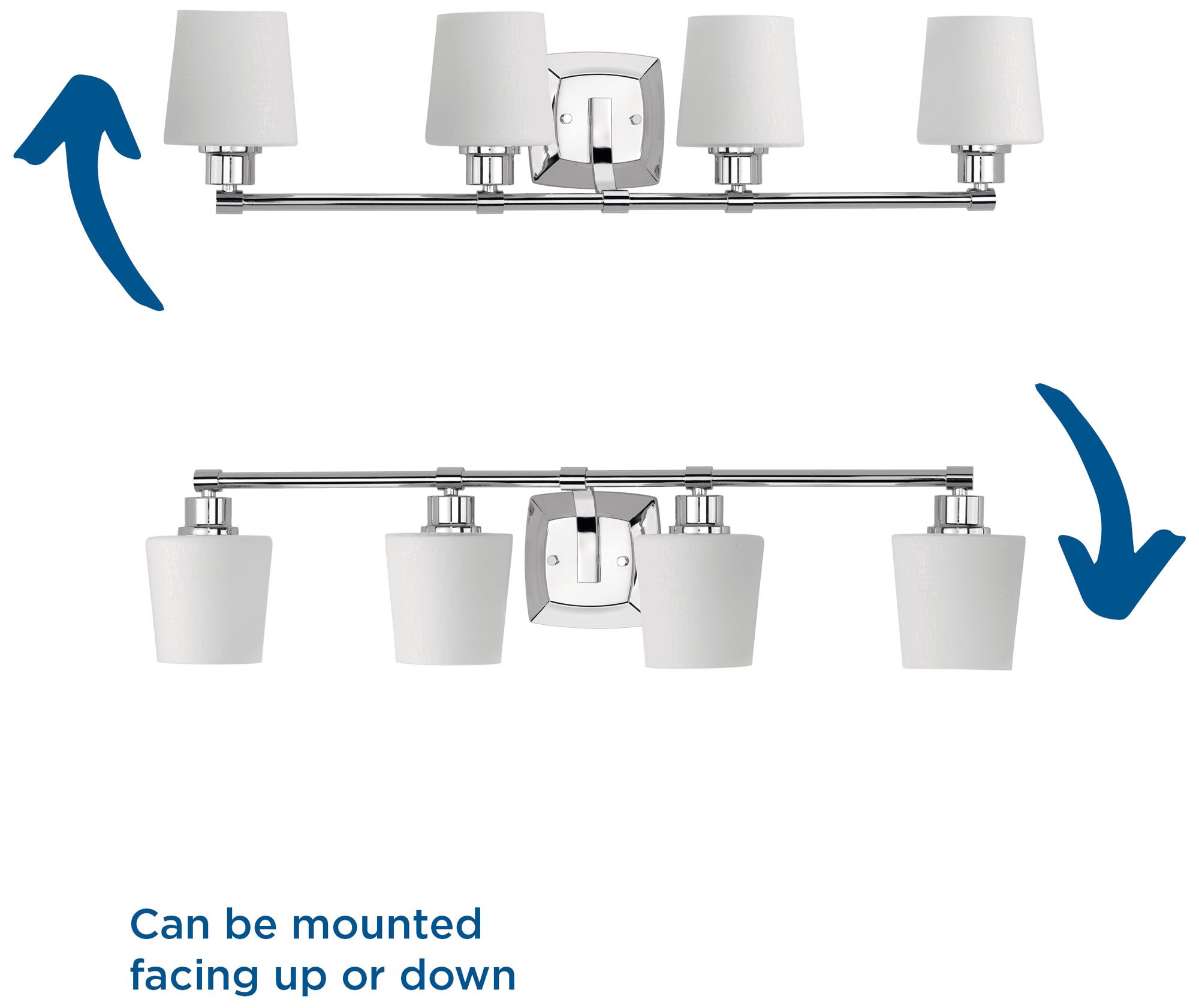Image 5 Progress Lighting Glance 4-Light Etched Glass Vanity Light more views
