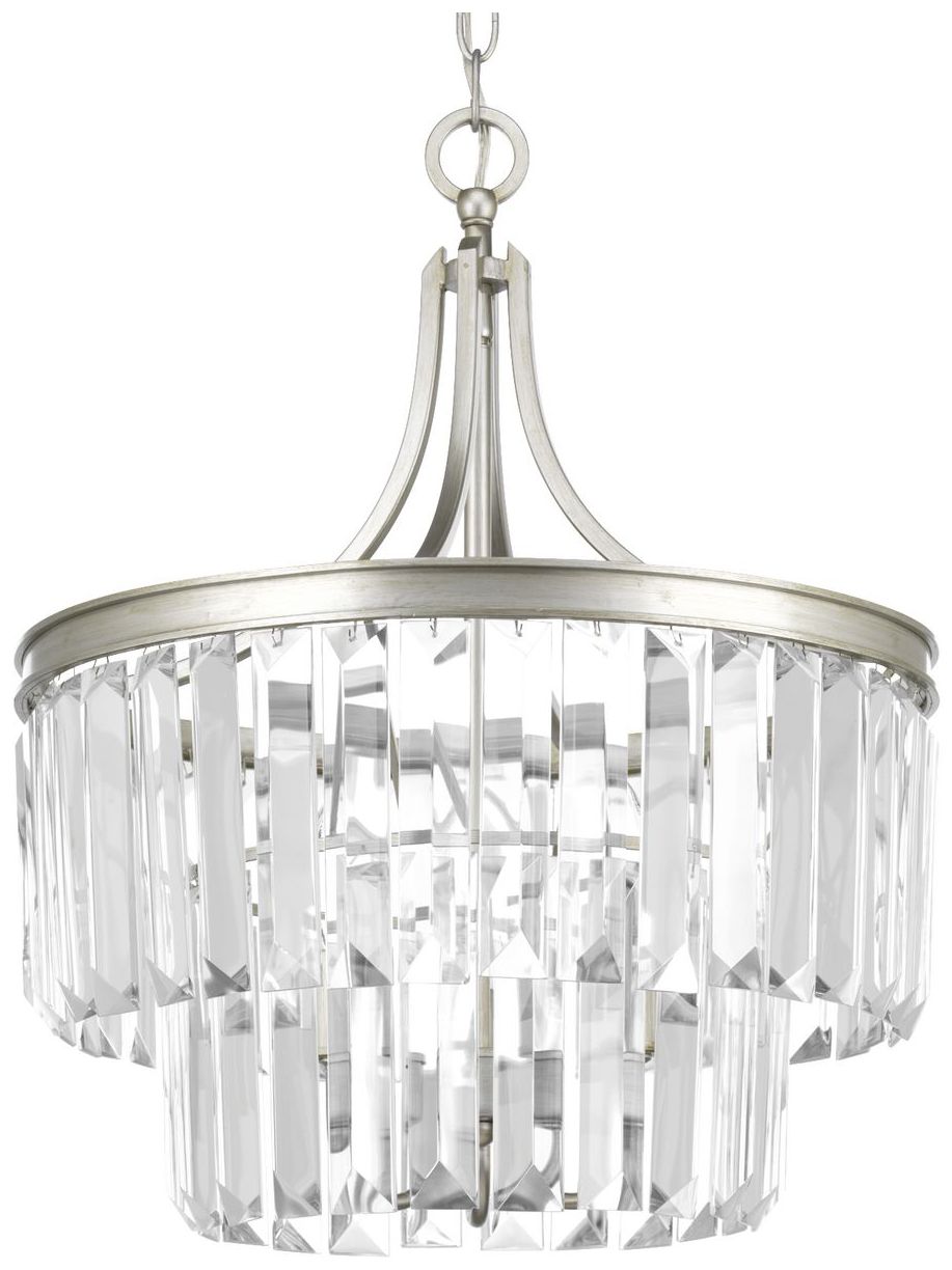 Image 2 Progress Lighting Glimmer Collection 3-Light 19" Semi-Flush Convertible more views