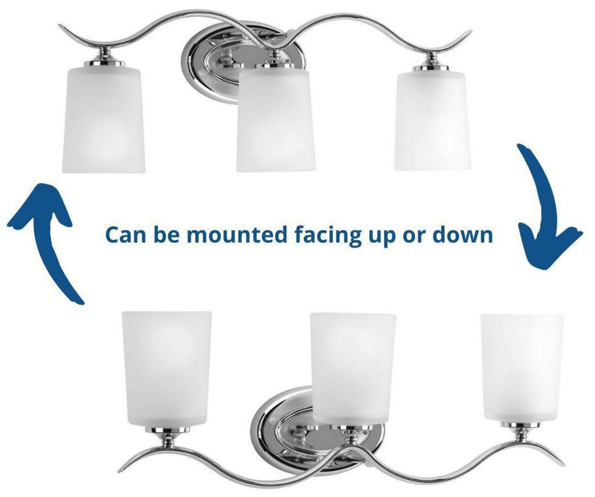 Image 5 Progress Lighting Inspire Polished Chrome 3-Light Etched Glass Vanity Light more views