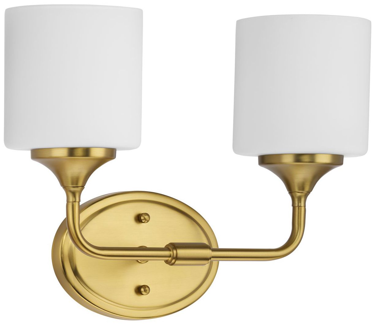 Progress Lighting Lynzie Collection Brushed Gold 2-Light Vanity Light