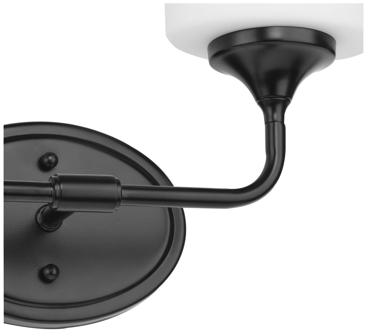 Image 3 Progress Lighting Lynzie Collection Matte Black 2-Light Vanity Light more views