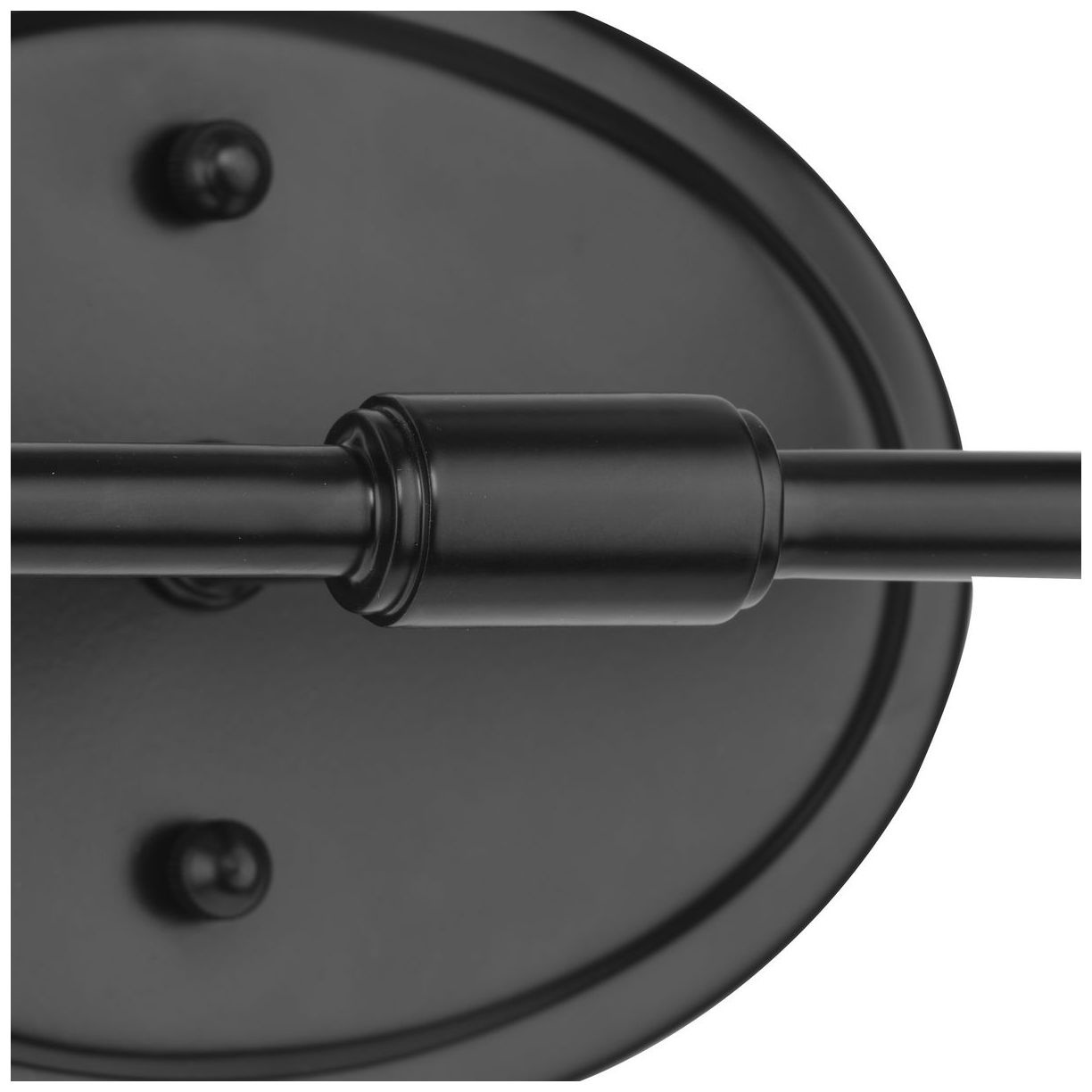 Image 5 Progress Lighting Lynzie Collection Matte Black 2-Light Vanity Light more views