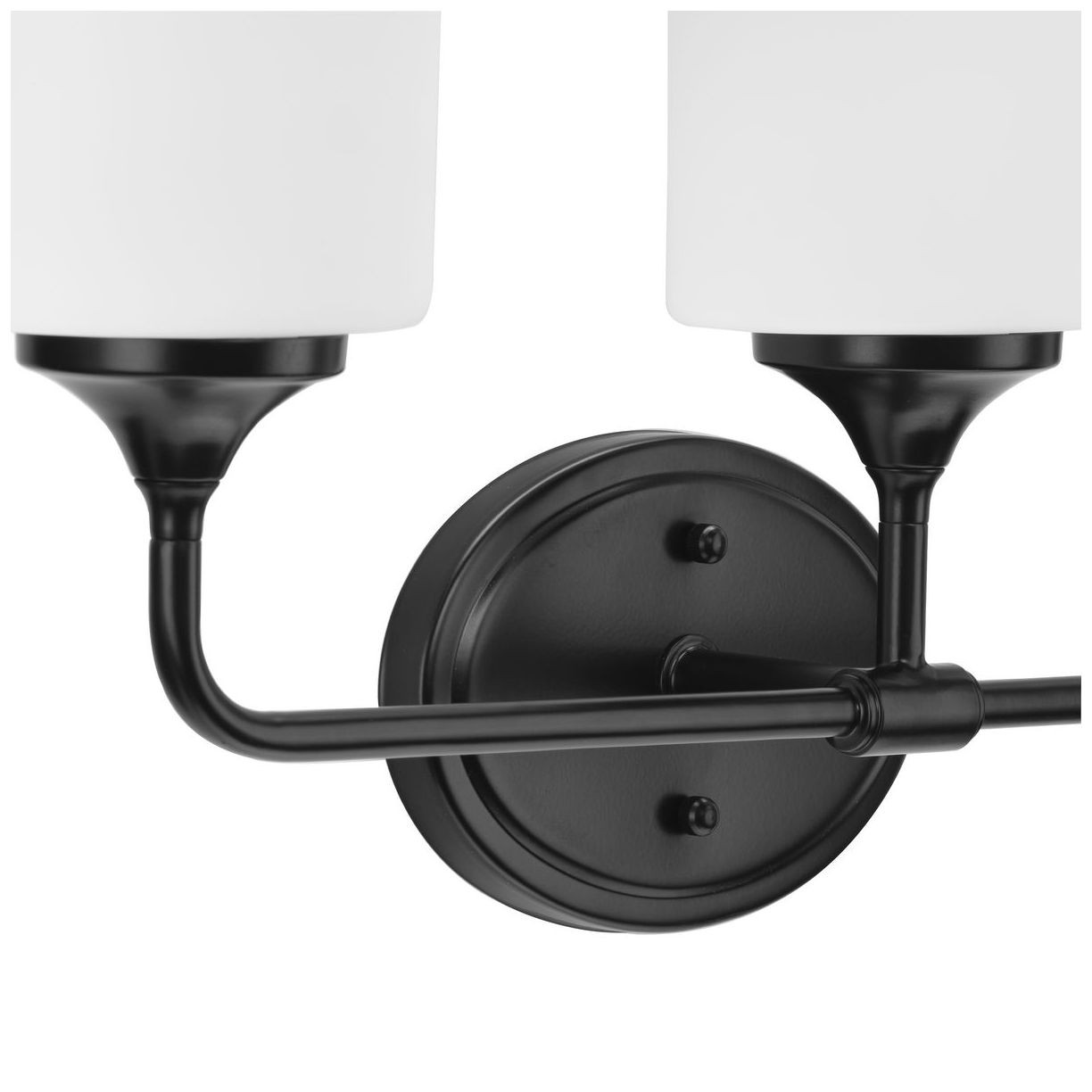 Image 3 Progress Lighting Lynzie Collection Matte Black 3-Light Vanity Light more views