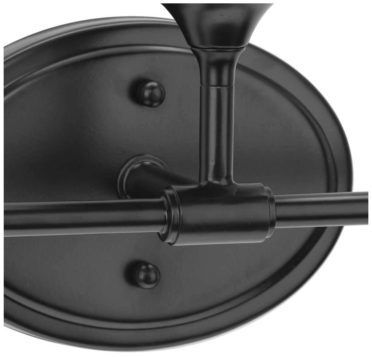 Image 5 Progress Lighting Lynzie Collection Matte Black 3-Light Vanity Light more views