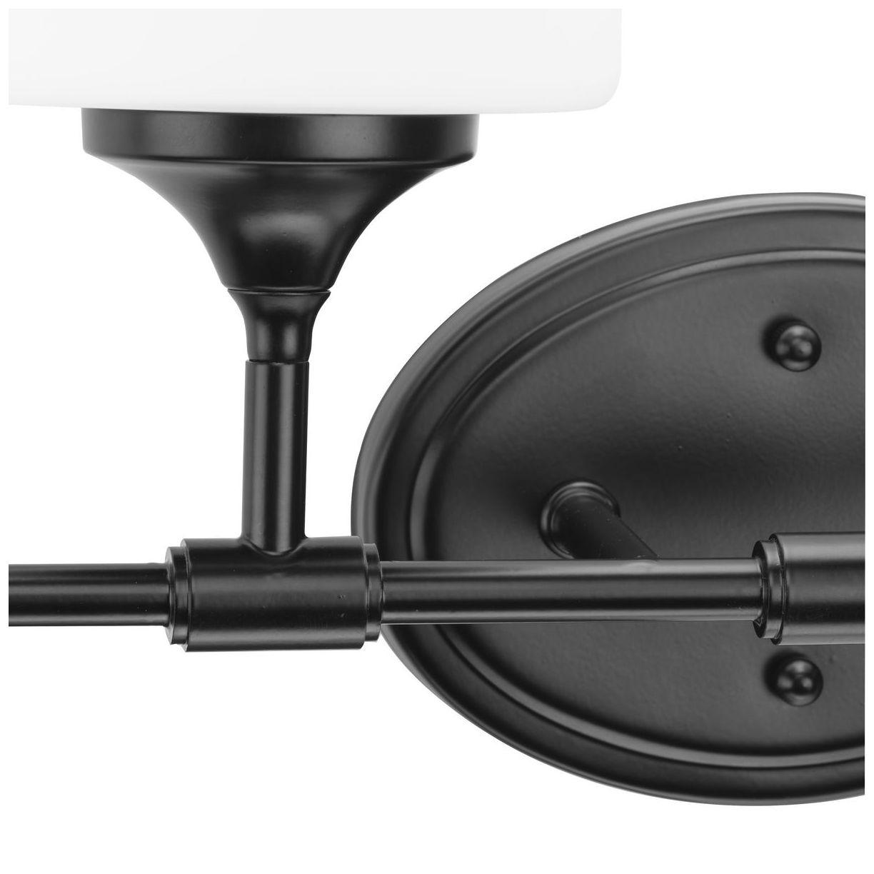 Image 3 Progress Lighting Lynzie Collection Matte Black 4-Light Vanity Light more views