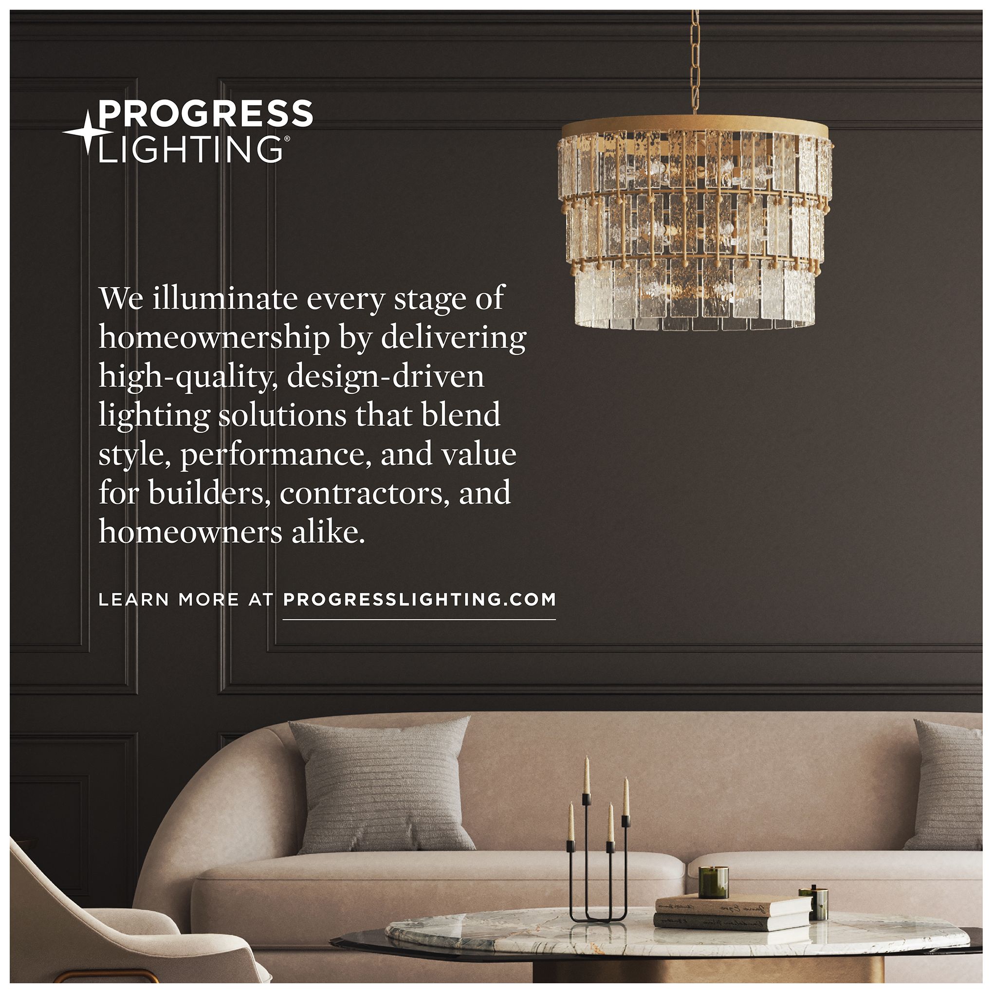 Progress Lighting Lynzie Collection Matte Black 4-Light Vanity Light