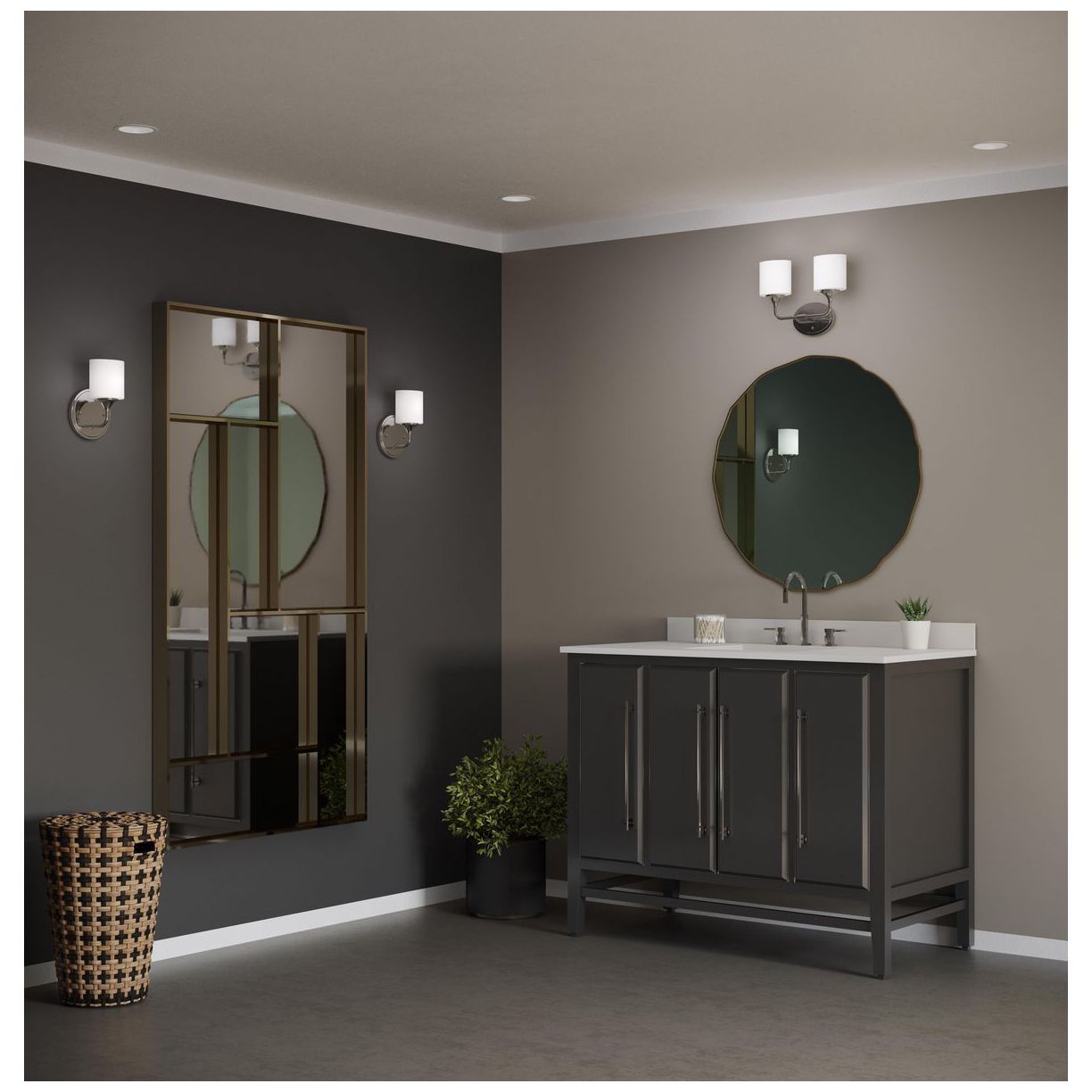 Image 2 Progress Lighting Lynzie Collection Polished Chrome 1-Light Vanity Light more views