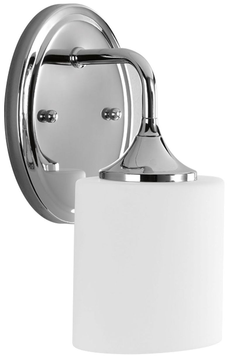 Image 3 Progress Lighting Lynzie Collection Polished Chrome 1-Light Vanity Light more views