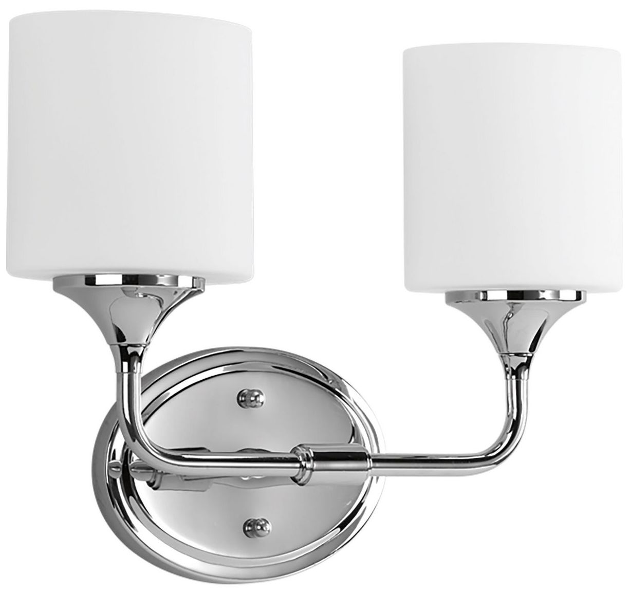Progress Lighting Lynzie Collection Polished Chrome 2-Light Vanity Light