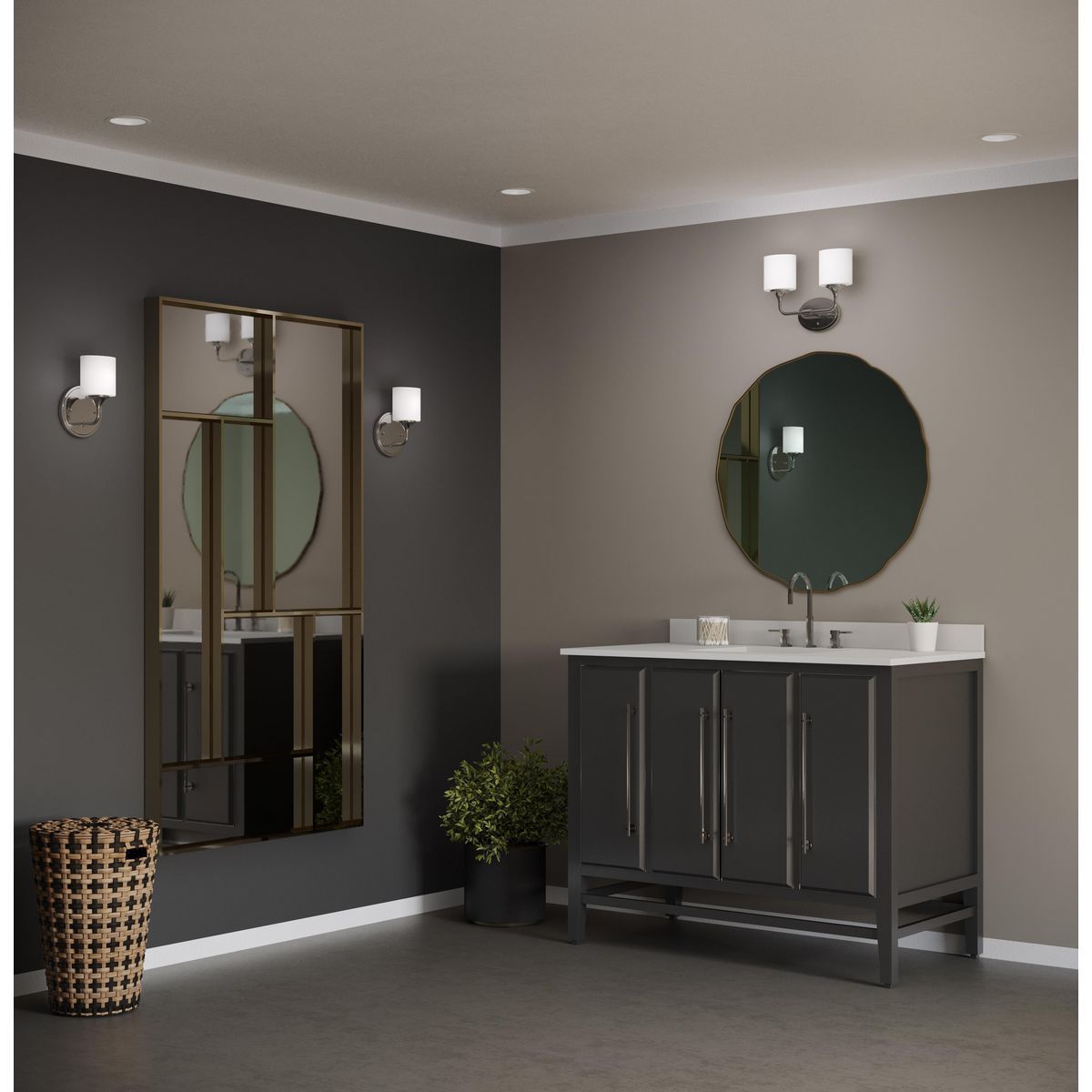 Image 2 Progress Lighting Lynzie Collection Polished Chrome 2-Light Vanity Light more views