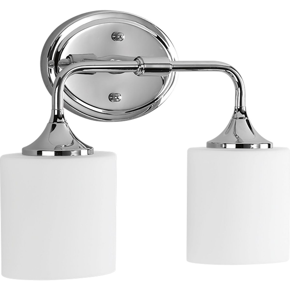 Image 3 Progress Lighting Lynzie Collection Polished Chrome 2-Light Vanity Light more views