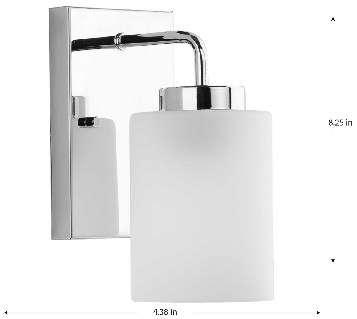 Image 4 Progress Lighting Merry 1-Light Etched Glass Transitional Vanity Light more views