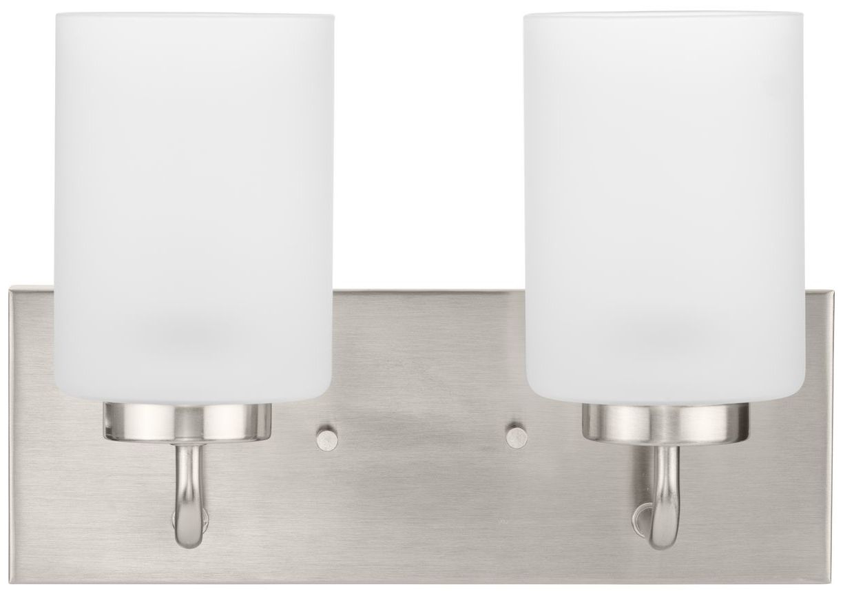 Image 5 Progress Lighting Merry 2-Light Etched Glass Transitional Vanity Light more views