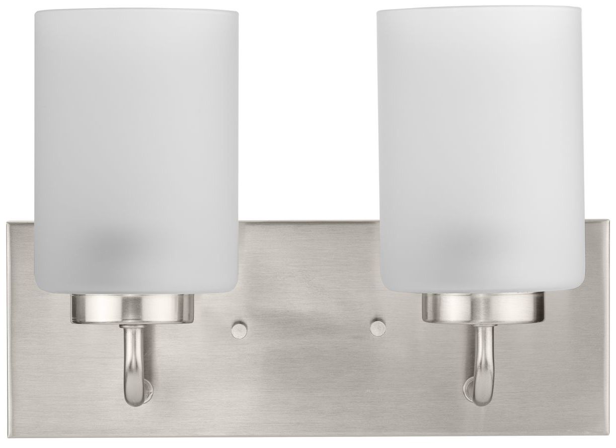 Image 6 Progress Lighting Merry 2-Light Etched Glass Transitional Vanity Light more views