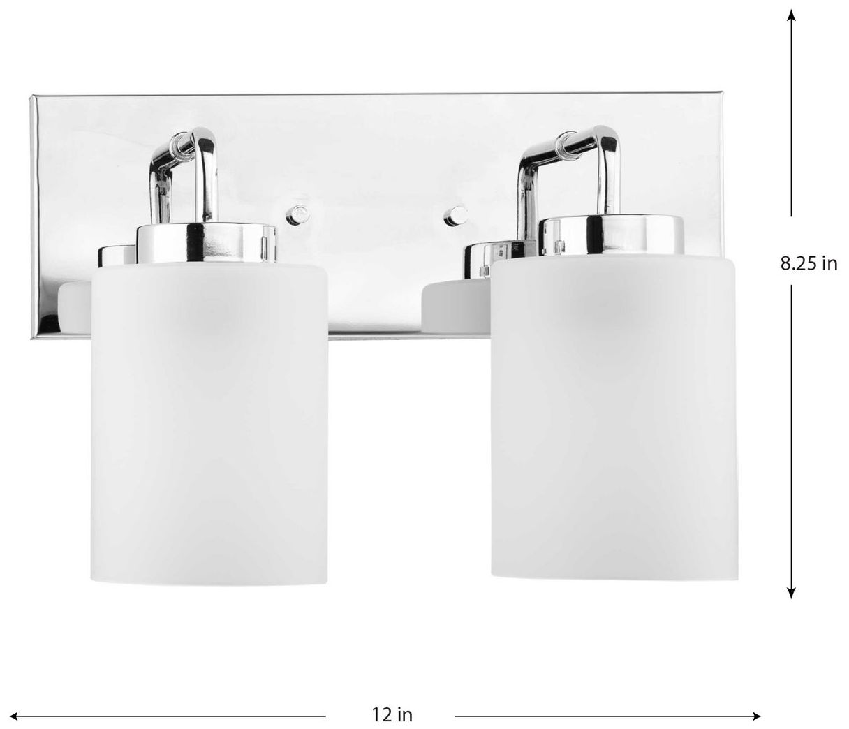 Image 4 Progress Lighting Merry 2-Light Etched Glass Transitional Vanity Light more views