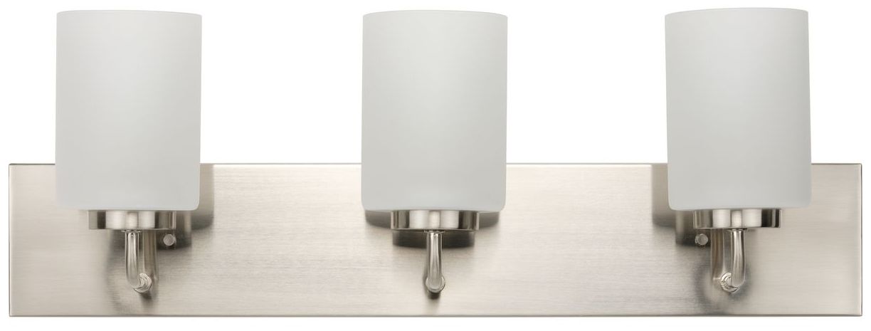 Image 5 Progress Lighting Merry 3-Light Etched Glass Transitional Vanity Light more views