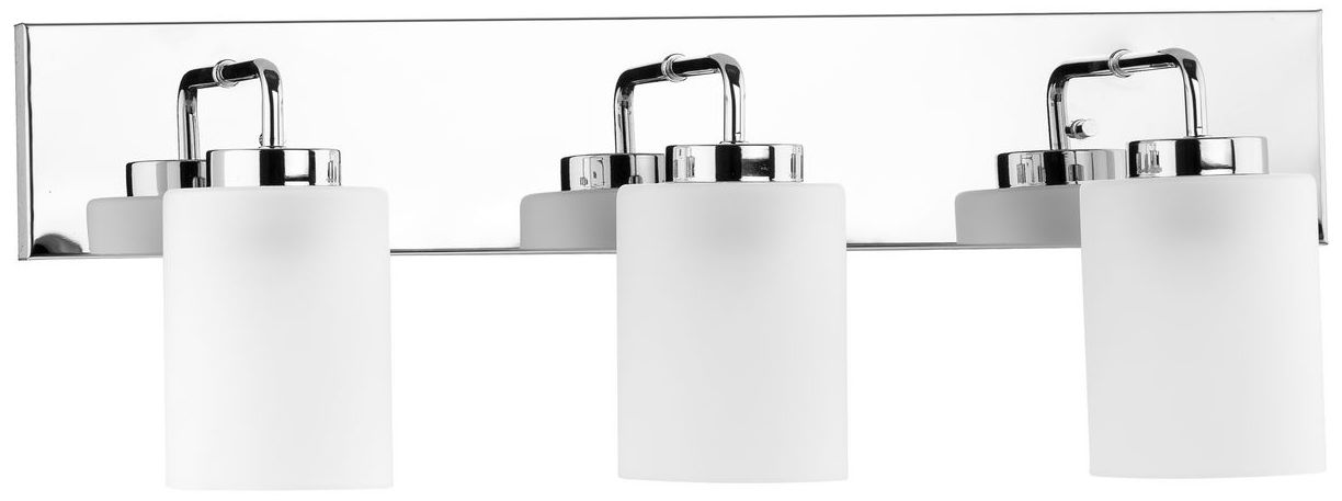 Image 5 Progress Lighting Merry 3-Light Etched Glass Transitional Vanity Light more views