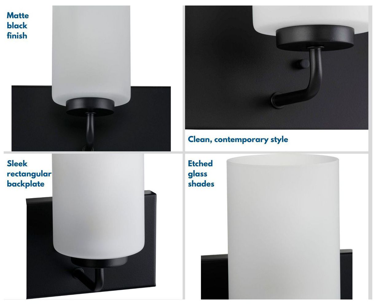 Image 7 Progress Lighting Merry 3-Light Etched Glass Transitional Vanity Light more views