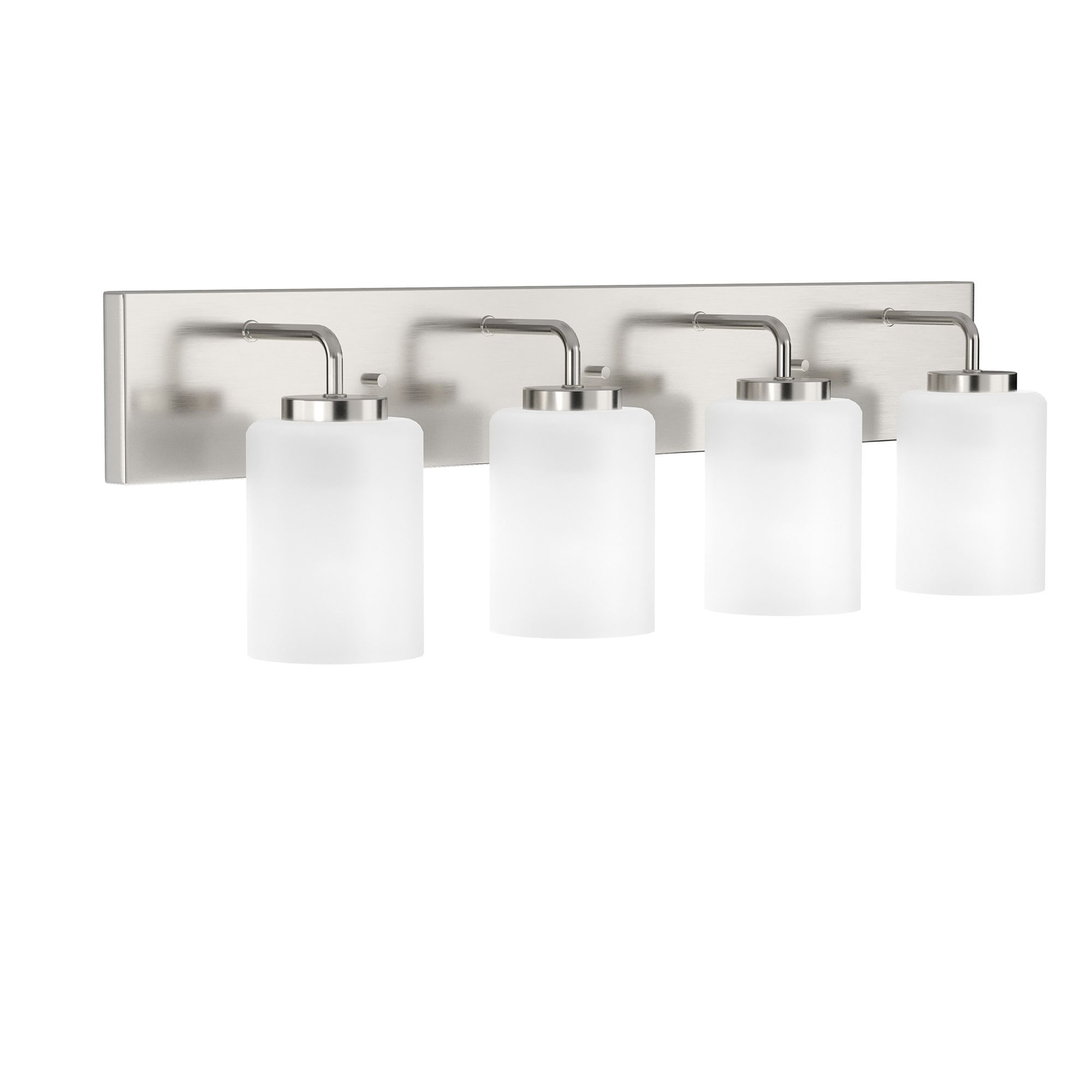 Image 3 Progress Lighting Merry 4-Light Etched Glass Transitional Vanity Light more views