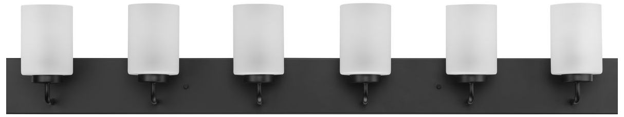 Image 2 Progress Lighting Merry 6-Light Etched Glass Transitional Vanity Light