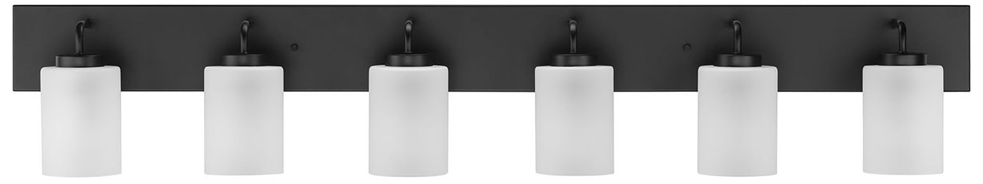 Progress Lighting Merry 6-Light Etched Glass Transitional Vanity Light