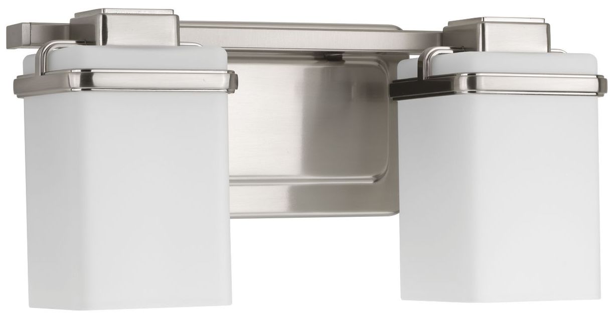 Image 3 Progress Lighting Metric Collection Brushed Nickel 2-Light Vanity more views