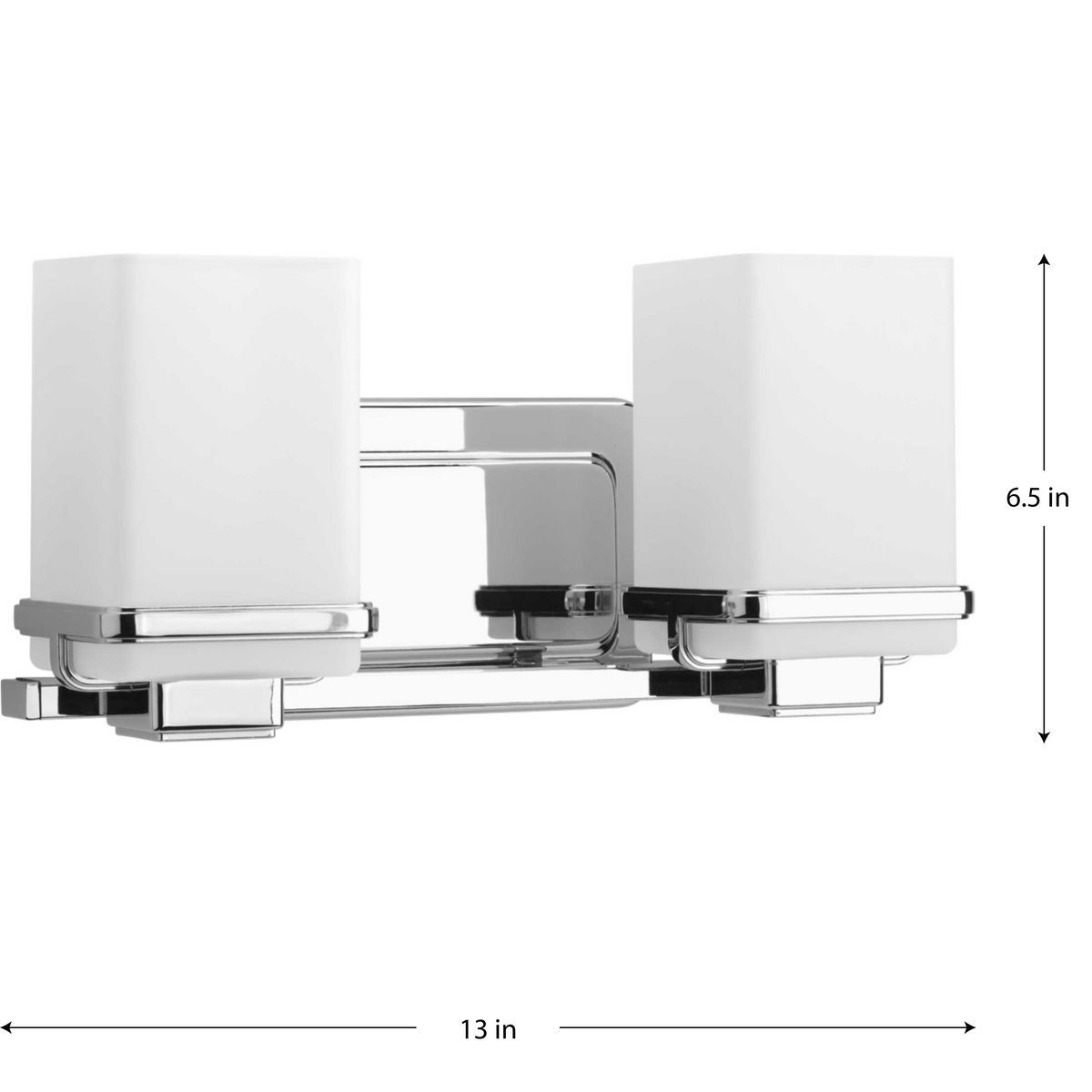 Image 5 Progress Lighting Metric Collection Polished Chrome 2-Light Vanity more views