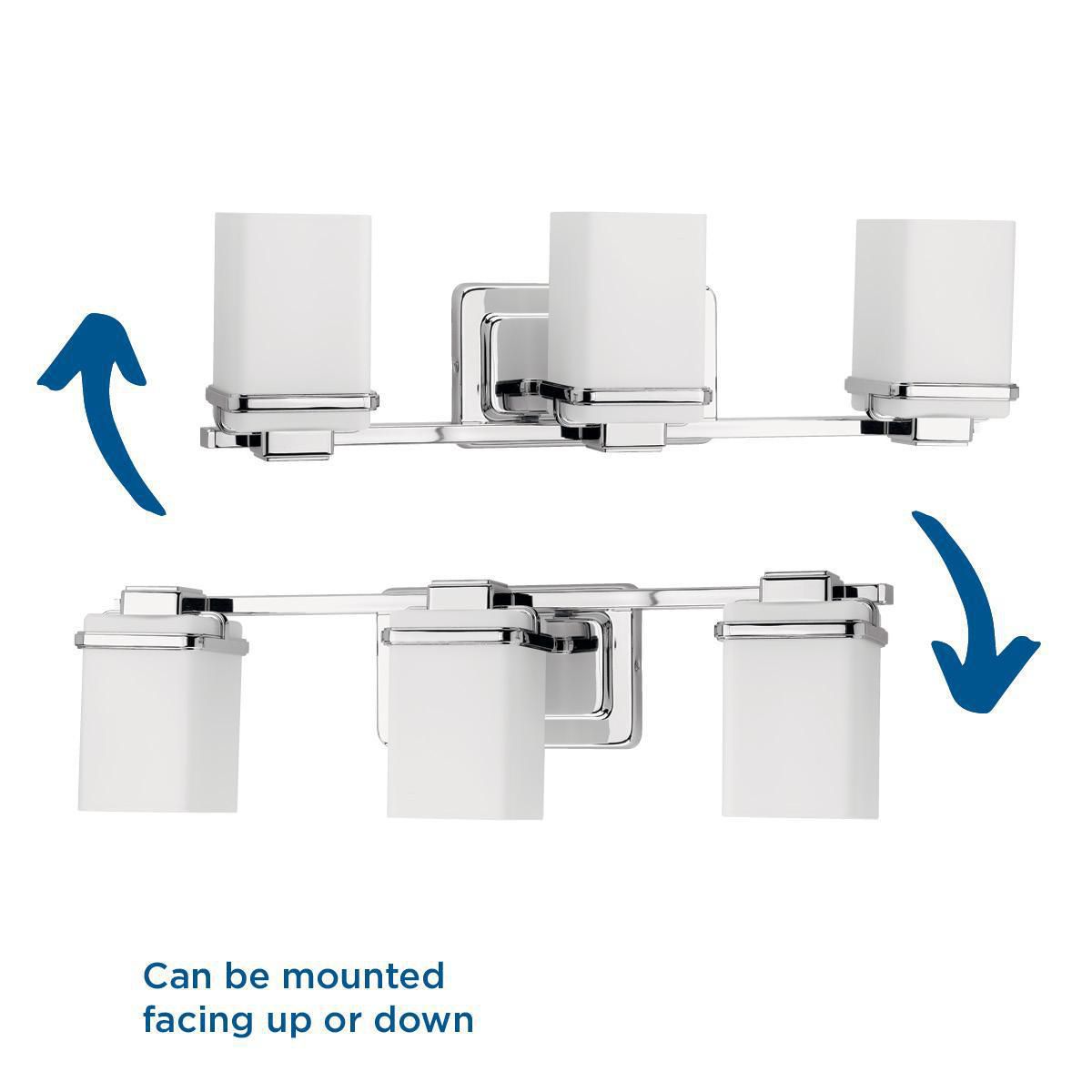 Image 4 Progress Lighting Metric Collection Polished Chrome 3-Light Vanity more views