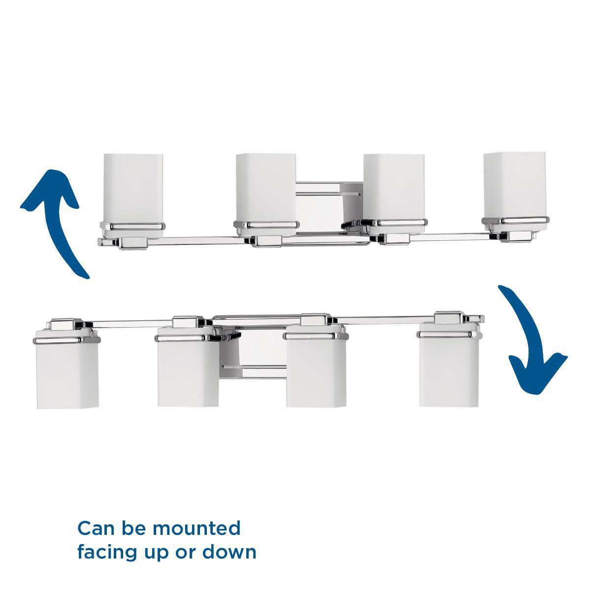 Image 3 Progress Lighting Metric Collection Polished Chrome 4-Light Vanity more views