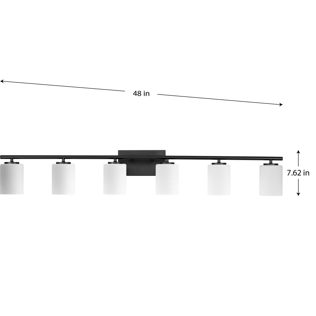 Progress Lighting Replay 6-Light Traditional Vanity Light