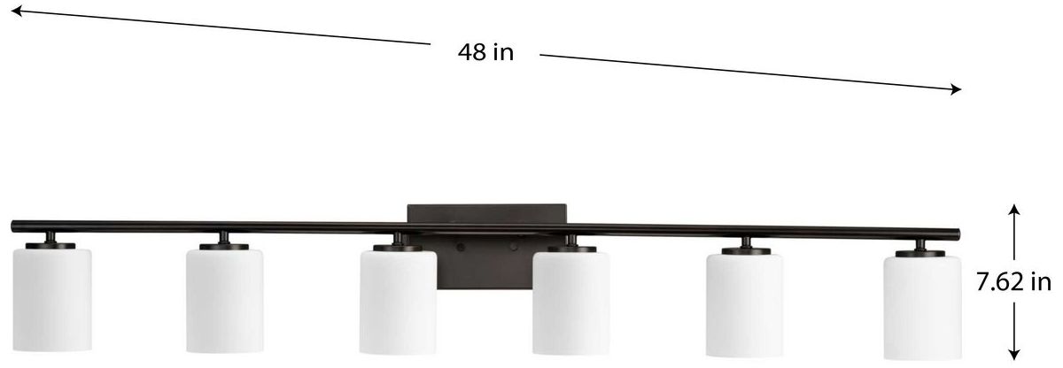 Image 3 Progress Lighting Replay 6-Light Traditional Vanity Light more views