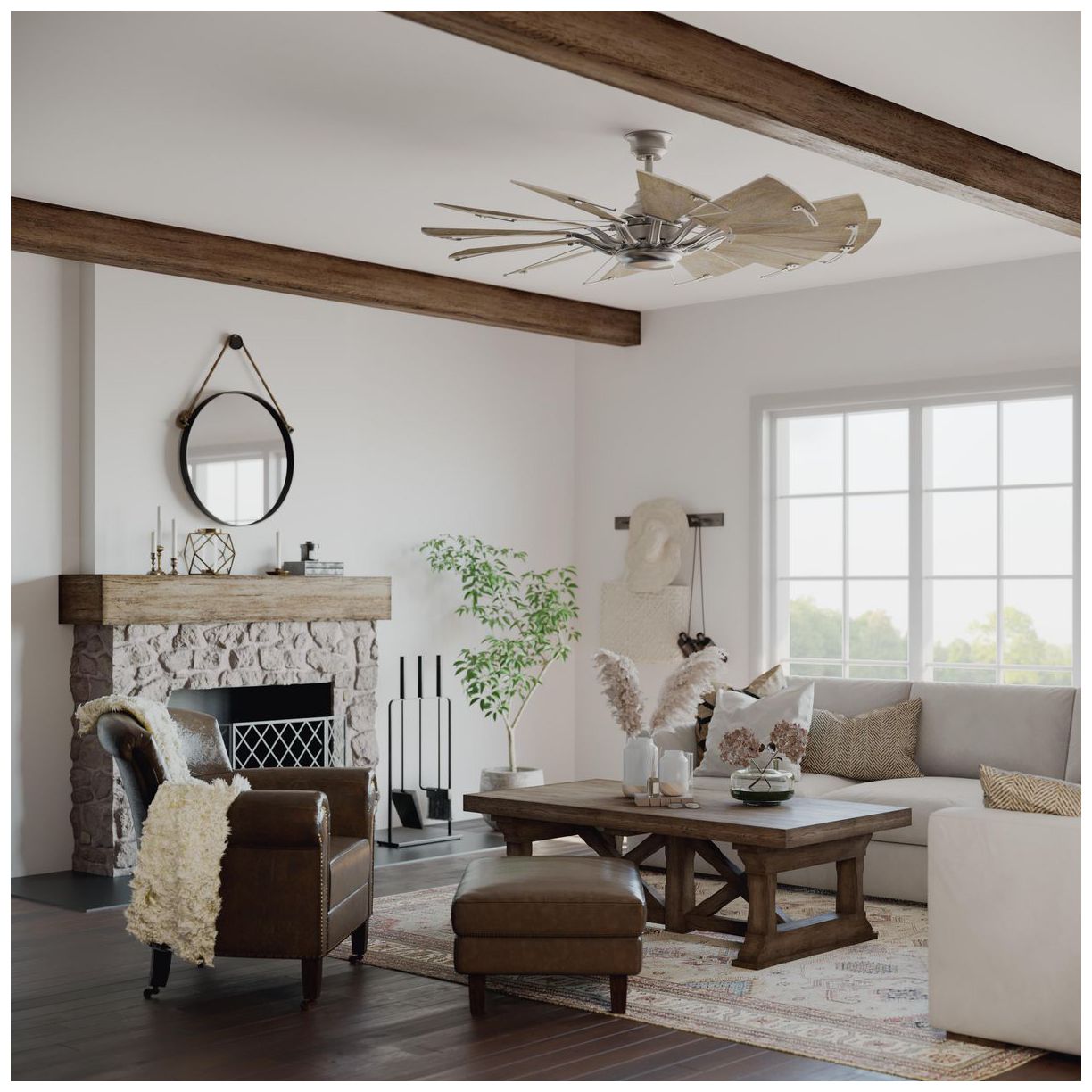 Image 6 Progress Lighting Springer Collection 60" Twelve-Blade 60" Ceiling Fan more views