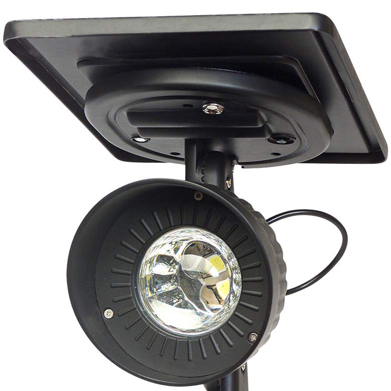 Image 2 Progressive Solar 8 1/2" High Black Dual-Mount Pathway Spot Light more views