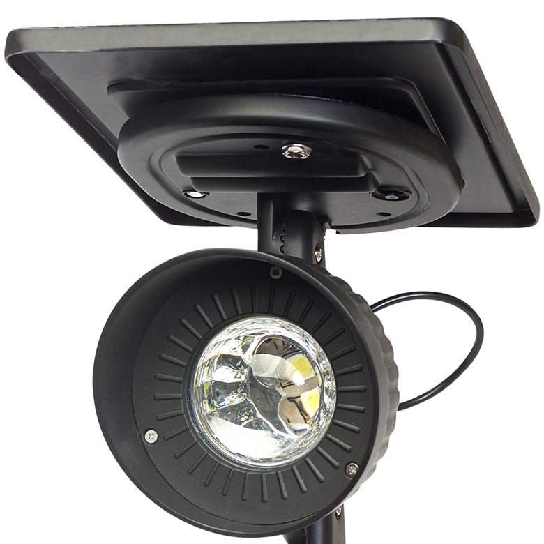 Image 2 Progressive Solar 8 1/2 inch High Black Dual-Mount Pathway Spot Light more views